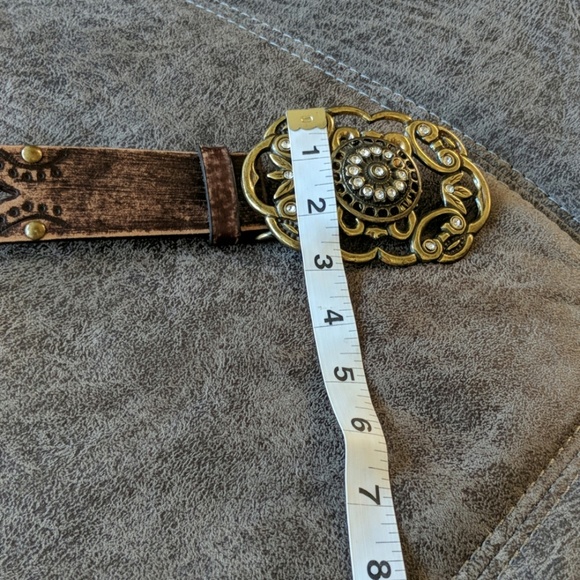 Aldo Leather Belt Sz M - Picture 5 of 8